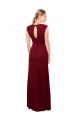 Inexpensive Cap Sleeves Chiffon Prom Dress with Pleated V-Neck Bodice UK