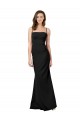 Inexpensive Fit and Flare Slim Crepe Prom Dress with Cutout Back UK