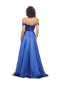 Inexpensive Ball Gown Off the Shoulder Sweetheart Stretch Satin Prom Dress UK